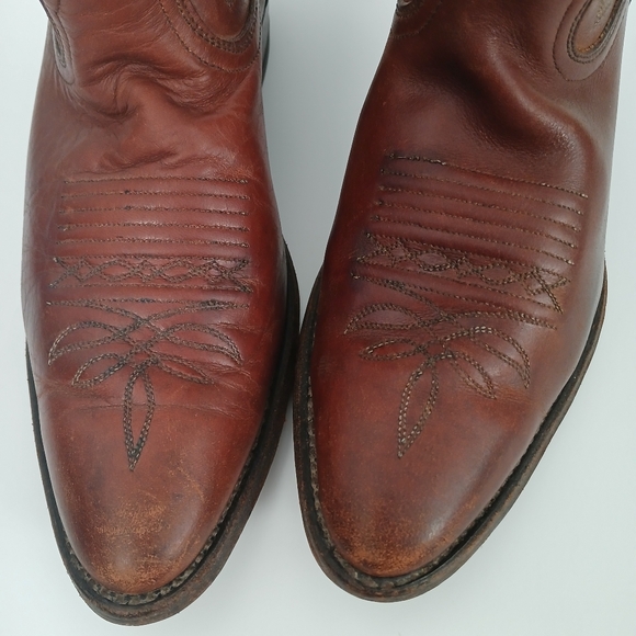 Dan Post Men\'s Marlboro Cowboy Western Leather Boots Size 9.5D Vintage main image 12
